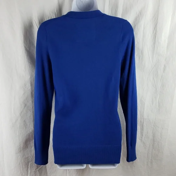 Abercrombie & Fitch Women's Medium Royal Blue Boyfriend Cardigan - Picture 7 of 10